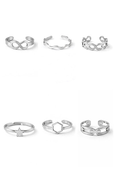 Sortie Aksesuar Infinity star zigzag figure stainless steel adjustable length...