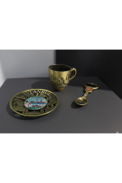 Meya design Istanbul Themed Decorative Coffee Cup, Saucer and Spoon Set – Gif...