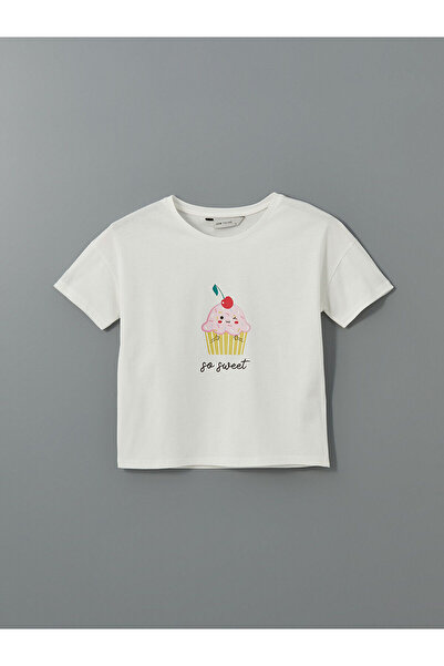 LC Waikiki Özmarka New Season Crew Neck Printed Women's Pajama Top