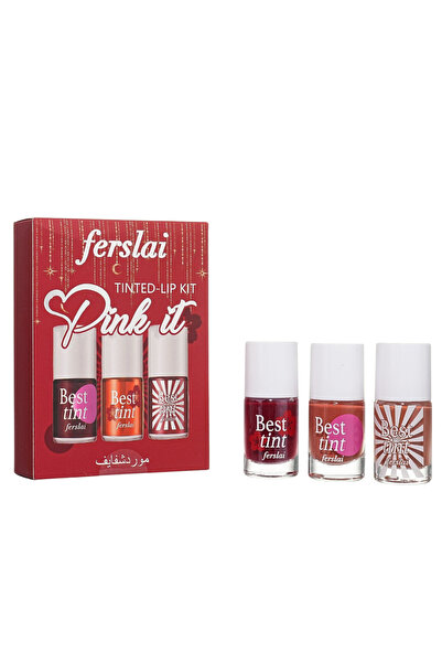 ferslai طقم مورد شفاه "بينك إت" من فيرسلاي – مجموعة 3 ألوان تينت ثابتة للشفاه...