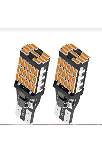 Redno T15 W16w Canbus 45 Led Turuncu Sinyal Ampülü 2 adet