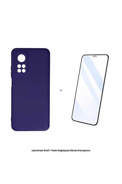 cepmoda حافظة Mi 10T + مجموعة واقي شاشة مضاد للكهرباء الساكنة تغطي الشاشة بال...