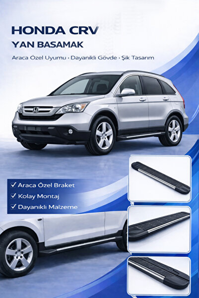 ACK Dizayn HONDA CR-V 2007-2012 ARACA ÖZEL ÜRETİM YAN BASAMAK ALÜMİNYUM A+