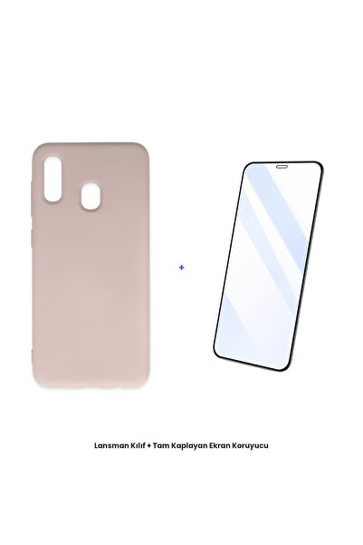 cepmoda حافظة سامسونج جالاكسي A20 + مجموعة واقي شاشة مضاد للكهرباء الساكنة - ...