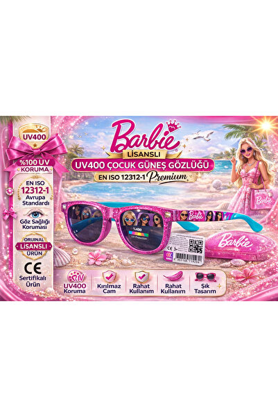 Barbie Lisanslı UV400 Çocuk Güneş Gözlüğü – EN ISO 12312-1 Premium Original P...