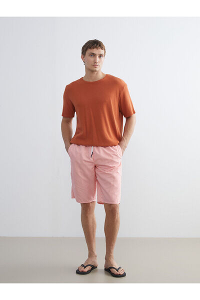 LC Waikiki Ανδρικό ριγέ σορτς κολύμβησης Vizyon New Season, μήκους κάτω από τ...