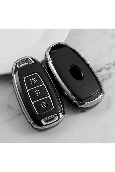 Alazpay For Hyundai Accent Elantra Kona I10 I30 Ix35 Santa Fe Silver Edge Tpu...