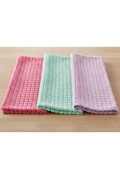 SyaMAG Set of 3 kitchen towels, microfiber, multicolor, 60x35 cm