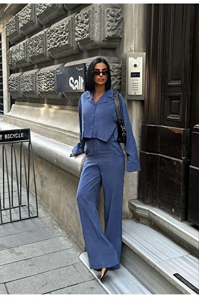 Bliss Women's Slim Fit Modal Fabric Shirt and Pants Bottom-Top Set