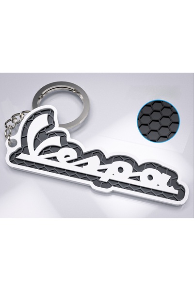 lucien vela Embossed Carbon Pattern Motorcycle Keychain - Special Design Helm...