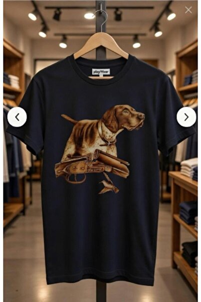 playwear Tricou alb cu imprimeu Dog of the Countryside, English Pointer, Sett...