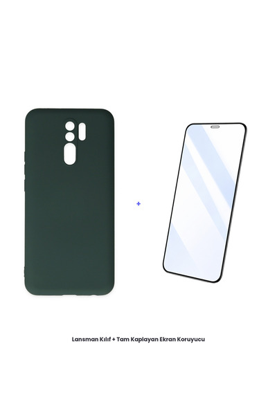 cepmoda حافظة إطلاق نار على شكل حرف K لهاتف Redmi 9 + مجموعة واقي شاشة مضاد ل...