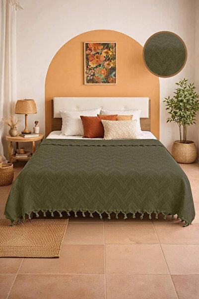 Bikaya Home Bohemian Elite Jacquard Double Cotton Pique |   200X230 cm |   Fr...