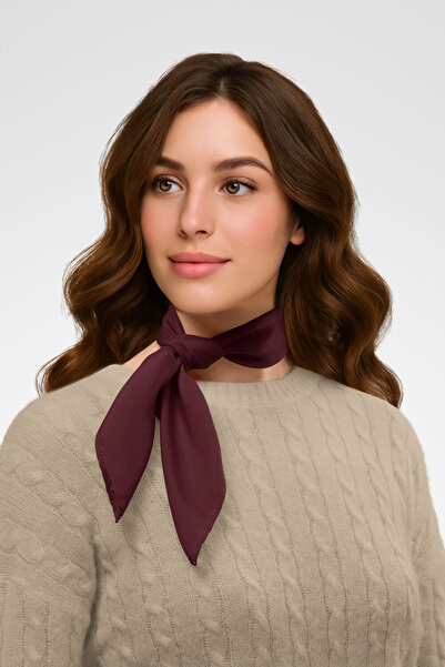 Modabutik Şifon Bordo Bandana