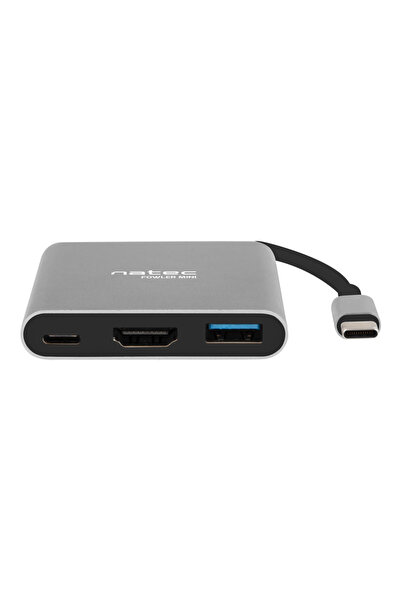 Natec multi port Fowler USB-C pd. USB 3.0. HDMI 4K