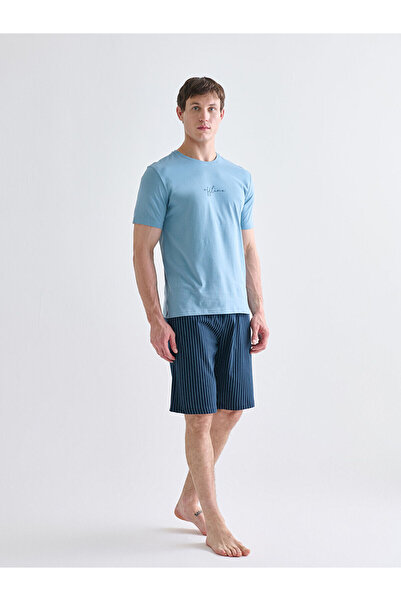 LC Waikiki Özmarka New Season Standard Fit Men's Shorts Pajama Set