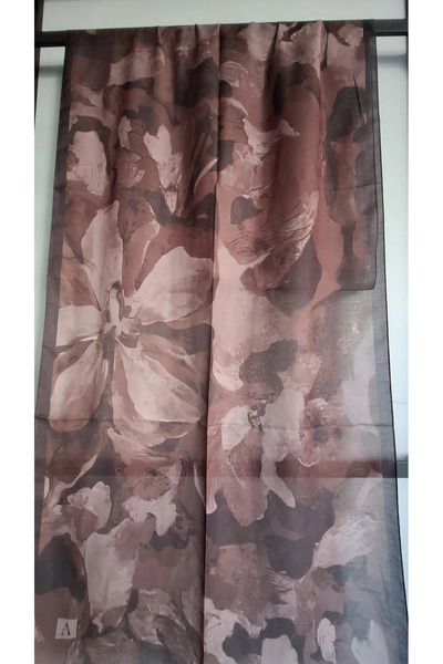 AMİNENESİL Velina Soft Cotton Shawl Light Brown Beige Color