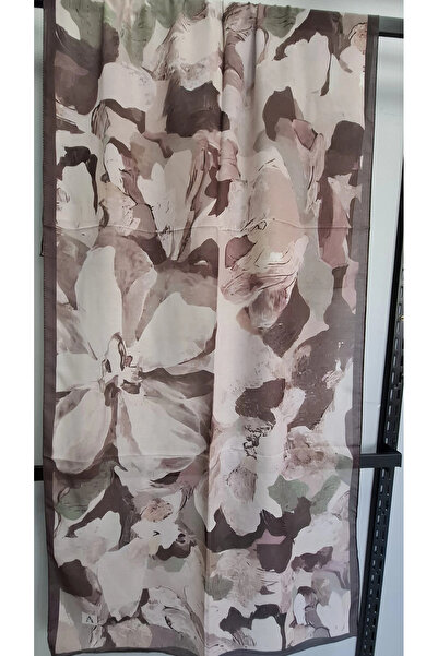 AMİNENESİL Velina Soft Cotton Shawl Brown Beige Color