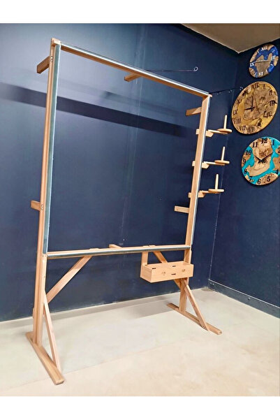 Punchistanbyuyc Ahşap Tufting Tezgah İğneli/Telli 140x140cm iç (200x148 dış)