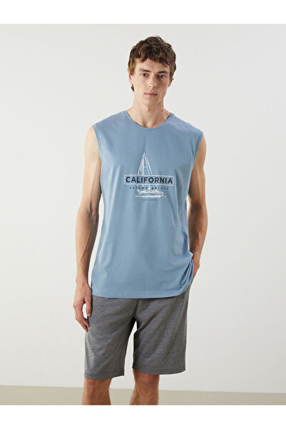 LC Waikiki طقم بيجامة رجالي قصير من فيجن نيو سيزون ستاندرد كول