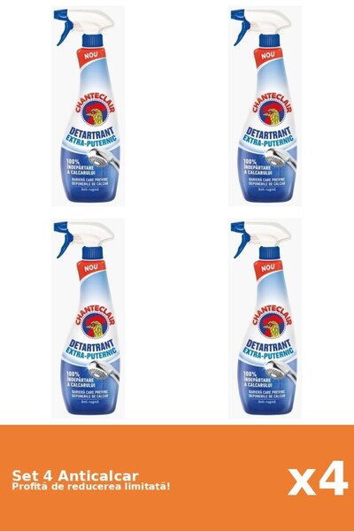 Chanteclair Set of 4 Strong Anti-limescale, 625 ml