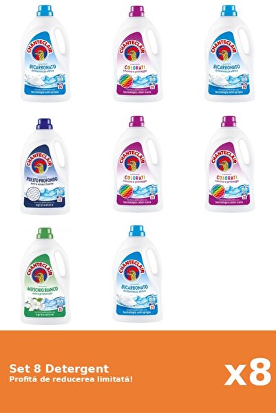 Chanteclair Set 8 Detergent Chanteclair: 3xBicarbonat, 3xColor, 1xClasic, 1xM...