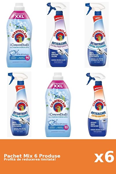 Chanteclair Set of 6 Chanteclair Mix: 2 Conditioner, 4 Anti-limescale