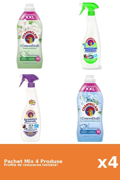 Chanteclair Set of 4 Chanteclair Mix: 2 Conditioner, 2 Degreaser