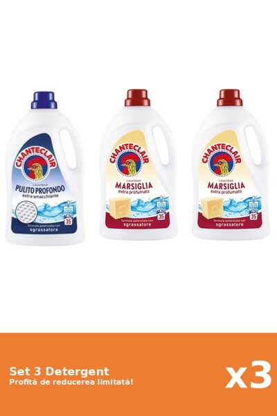 Chanteclair Set 3 Detergent Chanteclair: 1xClasic, 2xMarsilia