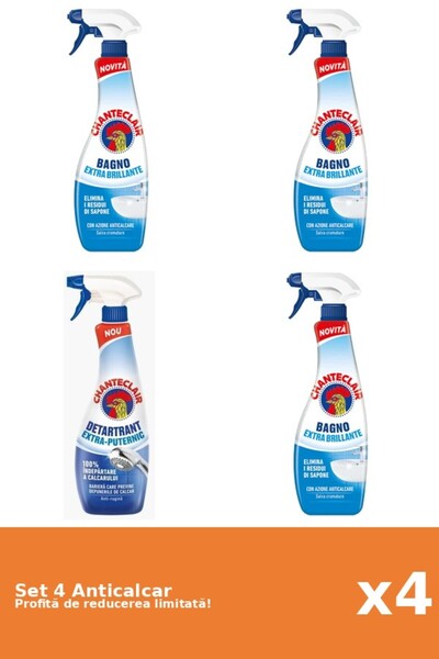 Chanteclair Set 4 Anticalcar Chanteclair: 3xClasic, 1xPuternic