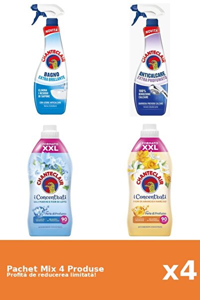 Chanteclair Set of 4 Chanteclair Mix: 2 Anti-limescale, 2 Conditioner