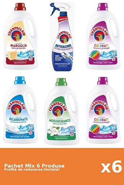 Chanteclair Set 6 Mix Chanteclair: 5 Detergent, 1 Anticalcar