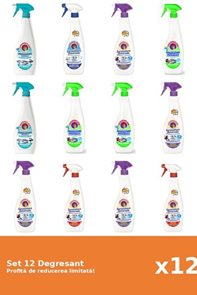 Chanteclair Set of 12 Chanteclair Degreaser: 2xAnti-Odor, 1xBicarbonate, 4xLa...