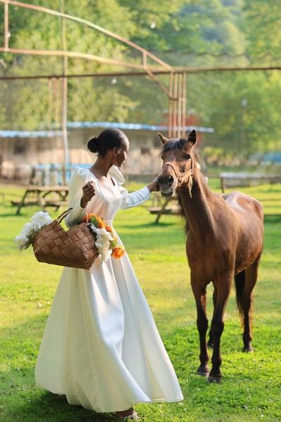 DİSE KADIN BEYAZ LAVİN NİKAH, NİŞAN, ÖZEL GÜN, DAVET ELBİSESİ