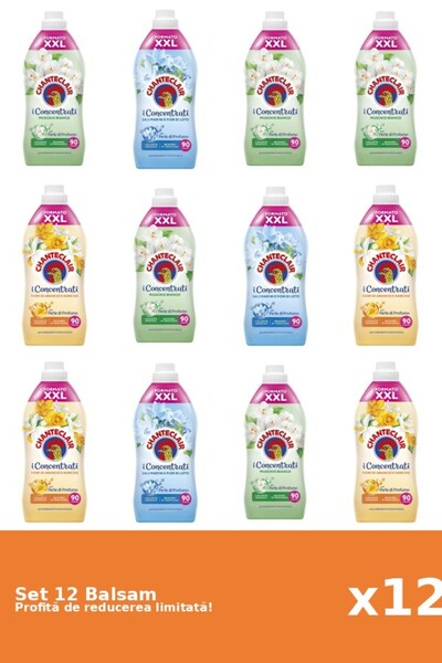 Chanteclair Set of 12 Chanteclair Balms: 5xWhite Musk, 3xLotus, 4xOrange