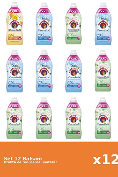 Chanteclair Set 12 Balsam Chanteclair: 1xPortocale, 5xLotus, 6xMosc Alb