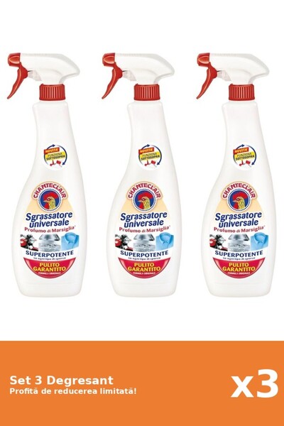 Chanteclair Set 3 Marseille Degreaser, 600 ml