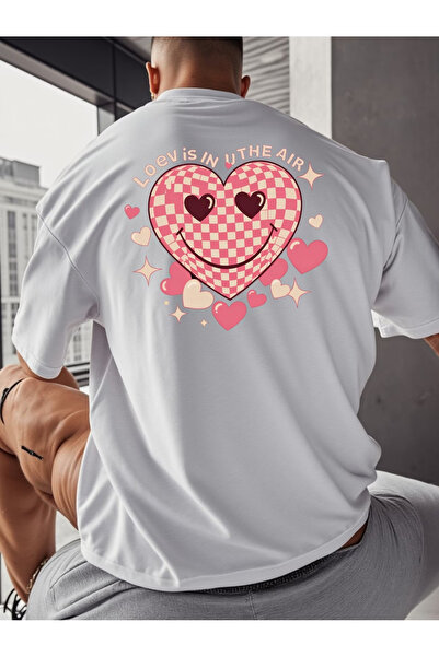 Sweet Cotton Kalip Printed Oversize Cotton Crew Neck T-Shirt