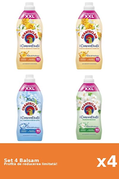 Chanteclair Set 4 Balsam Chanteclair: 2xOrange, 1xLotus, 1xWhite Musk