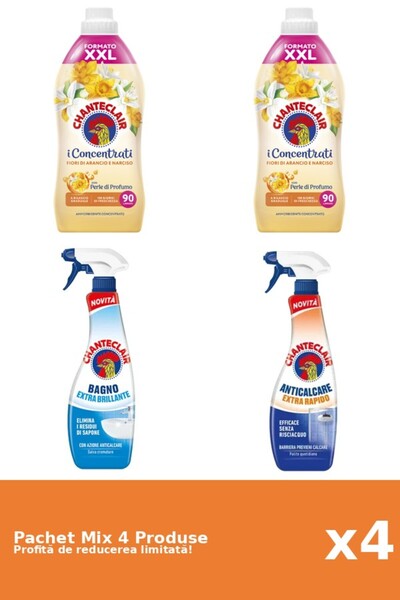 Chanteclair Set of 4 Chanteclair Mix: 2 Conditioner, 2 Anti-limescale