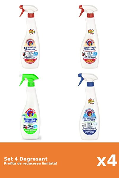 Chanteclair Set of 4 Chanteclair Degreaser: 2xMarseille, 1xLemon, 1xBicarbonate