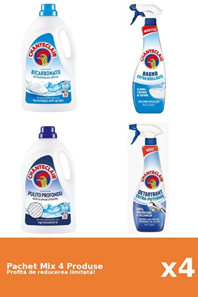 Chanteclair Set 4 Mix Chanteclair: 2 Detergent, 2 Anticalcar