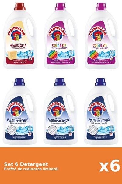 Chanteclair Set 6 Detergent Chanteclair: 1xMarsilia, 2xColor, 3xClasic