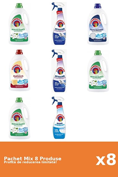 Chanteclair Set 8 Chanteclair Mix: 5 Detergent, 3 Anti-limescale
