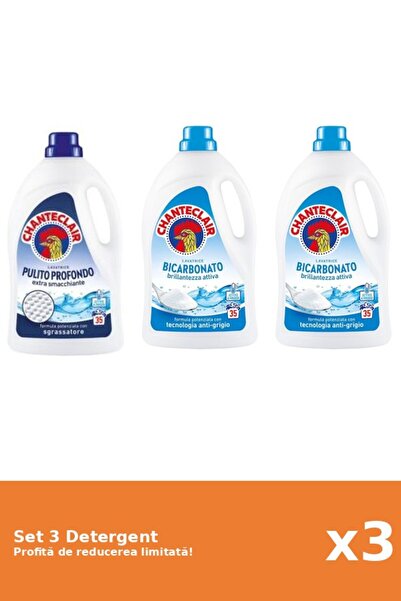 Chanteclair Set 3 Detergent Chanteclair: 1xClasic, 2xBicarbonat