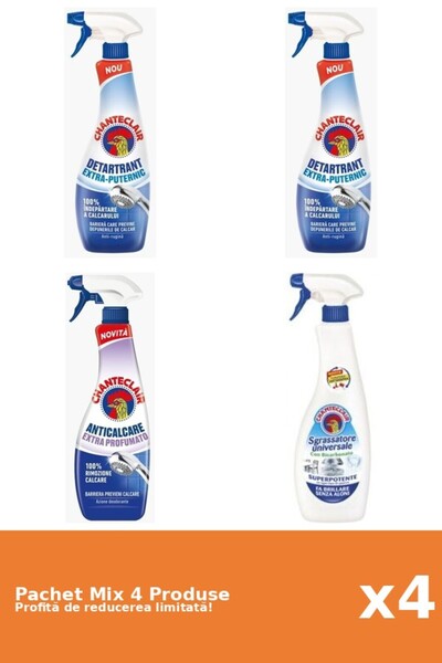 Chanteclair Set 4 Mix Chanteclair: 3 Anticalcar, 1 Degresant