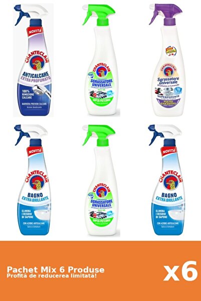 Chanteclair Set 6 Mix Chanteclair: 3 Anticalcar, 3 Degresant