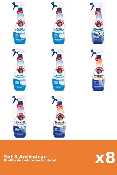 Chanteclair Set of 8 Chanteclair Limescale Removers: 4xClassic, 1xStrong, 2xR...