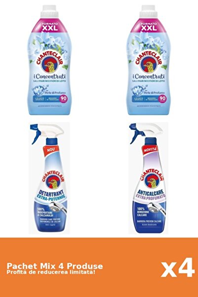 Chanteclair Set of 4 Chanteclair Mix: 2 Conditioner, 2 Anti-limescale