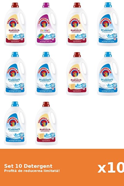 Chanteclair Set 10 Detergent Chanteclair: 4xMarsilia, 1xColor, 5xBicarbonat